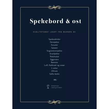 Spekebord & ost